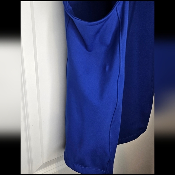 Lands' End Womens Medium Cobalt Blue High Impact Collared Sleeveless Polo Tank - Picture 10 of 14